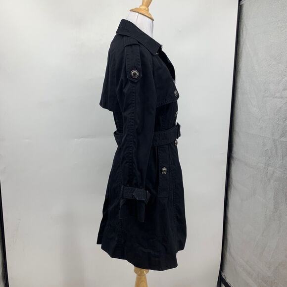 Scofield British Heritage Coat Women S Small Black Plaid Lined Belted Schoolgirl - Picture 6 of 16